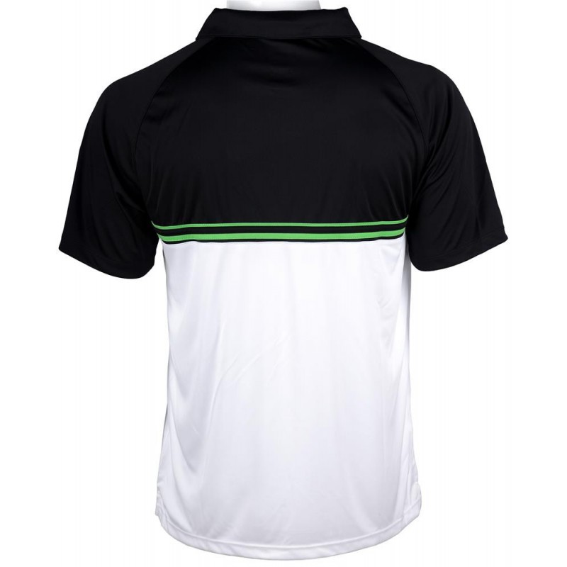 Prince Stripe Polo (white/black/green) meskie polo tenisowe 
