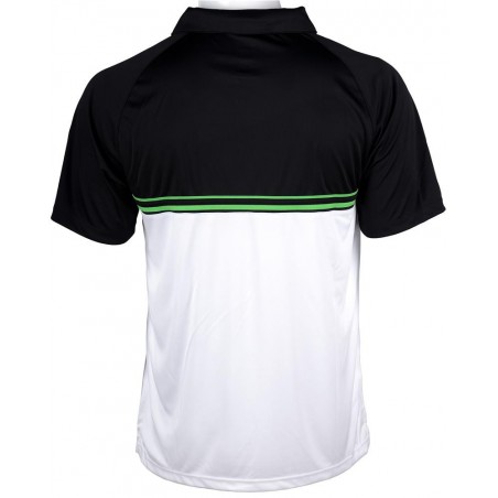Prince Stripe Polo (white/black/green) meskie polo tenisowe  Prince Stripe Polo (white/black/green) meskie polo tenisowe