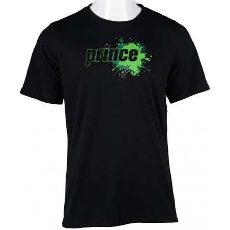 Prince Splatter Tee (black) męska koszulka tenisowa