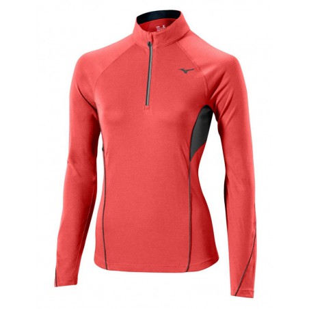 Mizuno WARMALITE 1/2 ZIP LS TEE damska koszulka do biegania