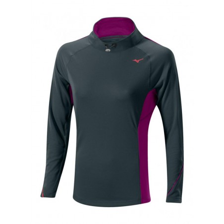 Mizuno WARMALITE MOCK TEE damska bluza do biegania Mizuno WARMALITE MOCK TEE damska bluza do biegania