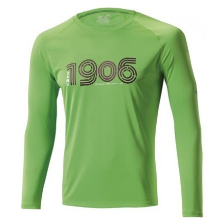 Mizuno DRYLITE 1906 L/S TEE Green męska koszulka do biegania
