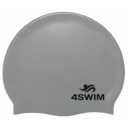 Czepek 4SWIM Solid Color Cap srebrny