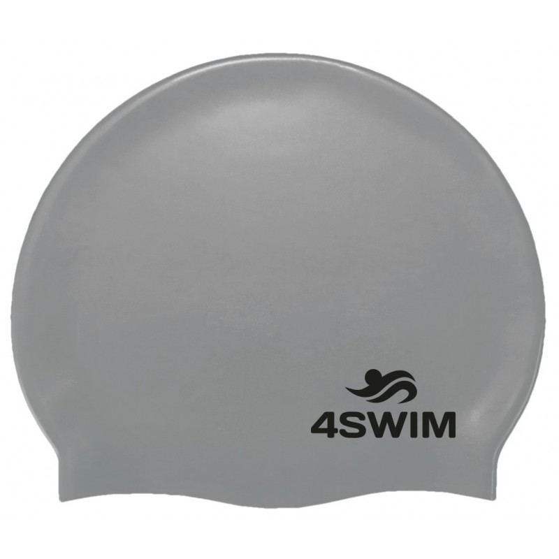 Czepek 4SWIM Solid Color Cap srebrny