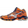Buty halowe do siatkówki Mizuno Wave Bolt 6 Mid pomarańczowe
