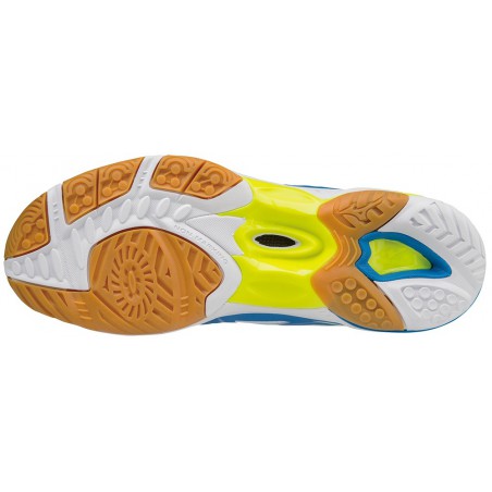 Buty halowe do siatkówki Mizuno Wave Hurricane 3 Mid niebieskie