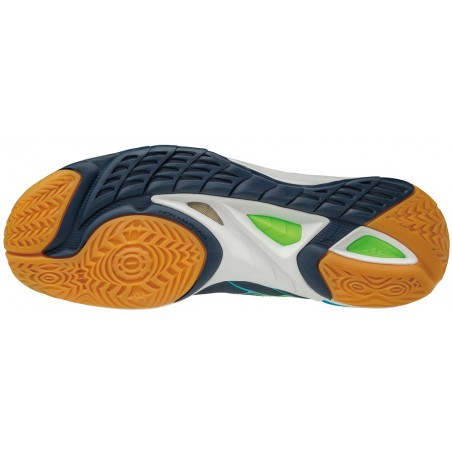 Buty halowe do gry w piłkę ręczną Mizuno Wave Mirage 2 niebieskie 2018