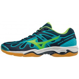 Buty halowe do gry w piłkę ręczną Mizuno Wave Phantom niebieskie 2018