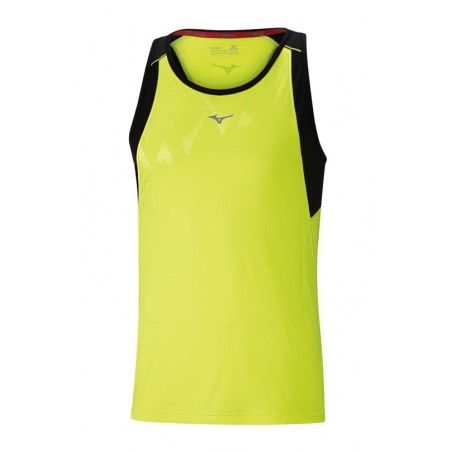 Mizuno Koszulka do biegania Alpha Vent Singlet męska żółta Mizuno Koszulka do biegania Alpha Vent Singlet męska żółta