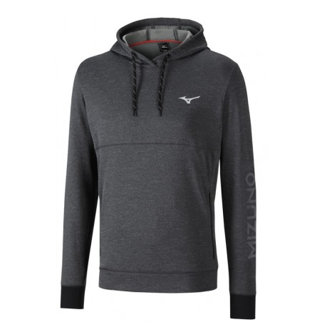 Mizuno Bluza dresowa z kapturem Heritage Hoody czarna Mizuno Bluza dresowa z kapturem Heritage Hoody czarna