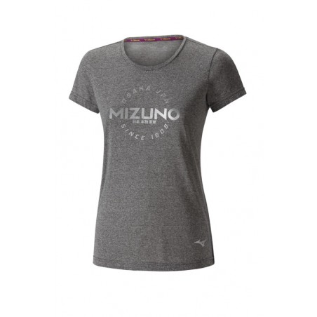 Mizuno Koszulka Heritage Hinomaru Tee szara