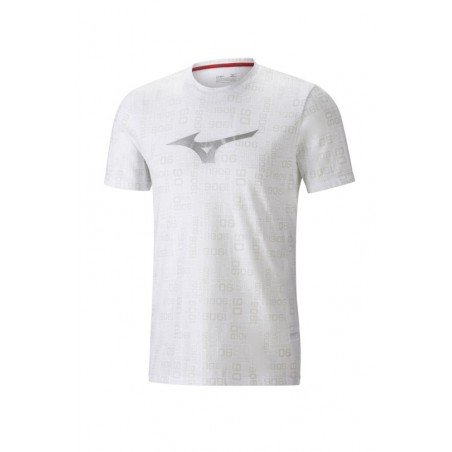 Mizuno Koszulka Heritage Full Graphic Tee biała