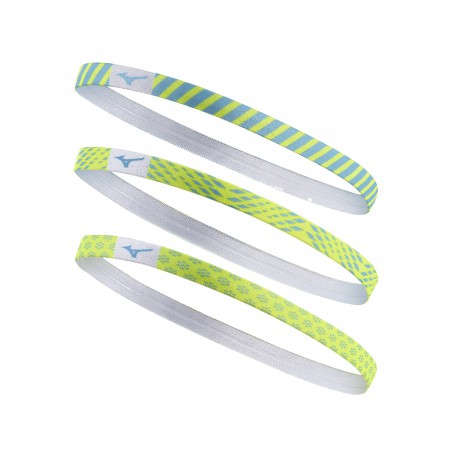Mizno Komplet opasek Training 3P Headband żółte