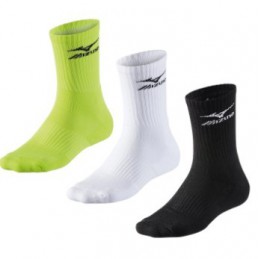 Mizuno Skarpety Training 3P Socks białe/żółte/czarne