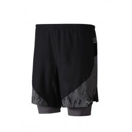 Mizuno Spodenki Endura 7.5 2in1 Short czarne