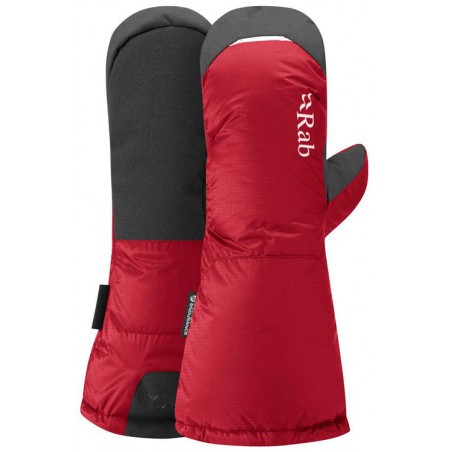 Rab Rękawice puchowe Endurance Down Mitt wiśniowe