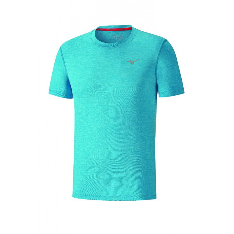 Mizuno Koszulka do biegania Impulse Core Tee błękitna Mizuno Koszulka do biegania Impulse Core Tee błękitna