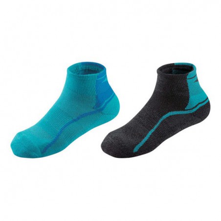Mizuno Skarpety Active Training Mid 2P zielone/czerwone Mizuno Skarpety Active Training Mid 2P zielone/czerwone