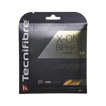 Naciąg tenisowy Tecnifibre X One Biphase (12,2 m) naturalny - 1,34 mm