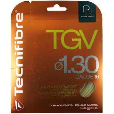 Naciąg tenisowy Tecnifibre TGV (12,2 m) naturalny - 1,30 mm Naciąg tenisowy Tecnifibre TGV (12,2 m) naturalny - 1,30 mm