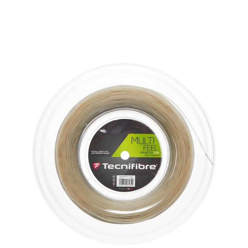 Naciąg tenisowy Tecnifibre Multifeel (200 m) czarny - 1,30 mm Naciąg tenisowy Tecnifibre Multifeel (200 m) czarny - 1,30 mm