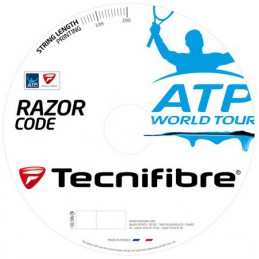 Naciąg tenisowy Tecnifibre Reel Razor Code (200 m) carbonowy - 1,20 mm