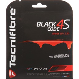 Naciąg tenisowy Tecnifibre Black Code 4S (110 m) czarny - 1,25 mm