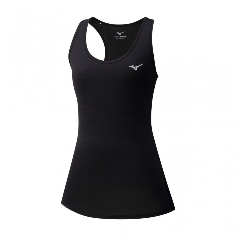 Mizuno Koszulka do biegania Impulse Core Tank damska czarna Mizuno Koszulka do biegania Impulse Core Tank damska czarna