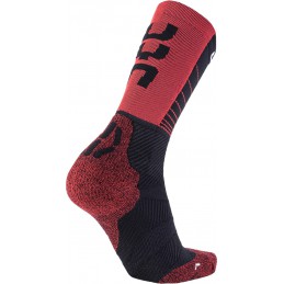 Skarpety rowerowe UYN Man Cycling Support Socks czarno-czerwone