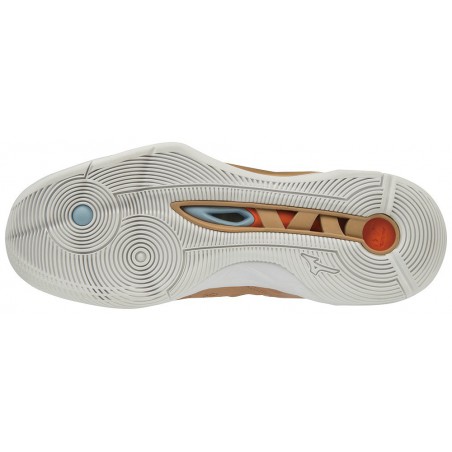 Buty do siatkówki Mizuno Wave Momentum beżowe 2019