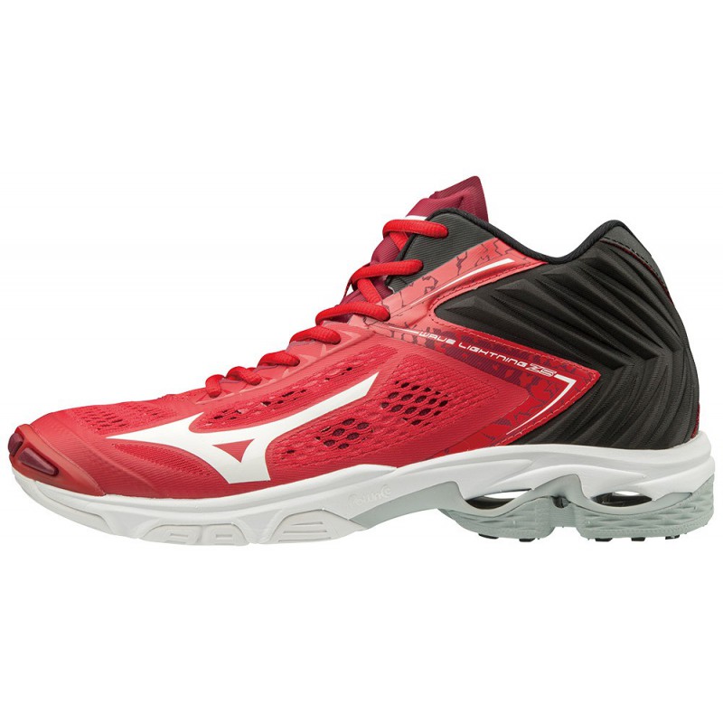 Buty do siatkówki Mizuno Wave Lightning Z5 Mid czerwone 2019 Buty do siatkówki Mizuno Wave Lightning Z5 Mid czerwone 2019