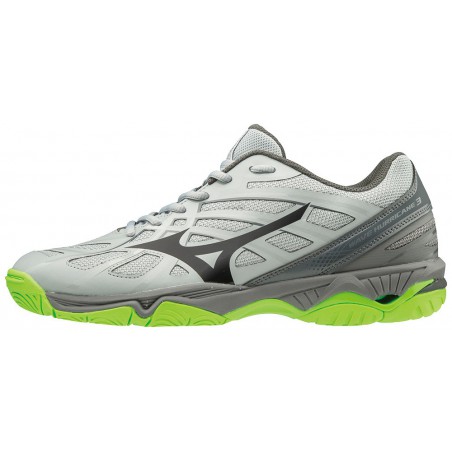 Buty halowe do siatkówki Mizuno Wave Hurricane 3 szare 2019 Buty halowe do siatkówki Mizuno Wave Hurricane 3 szare 2019
