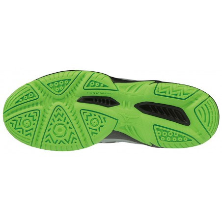 Buty halowe do siatkówki Mizuno Cyclone Speed 2 Jr szare 2019 Buty halowe do siatkówki Mizuno Cyclone Speed 2 Jr szare 2019