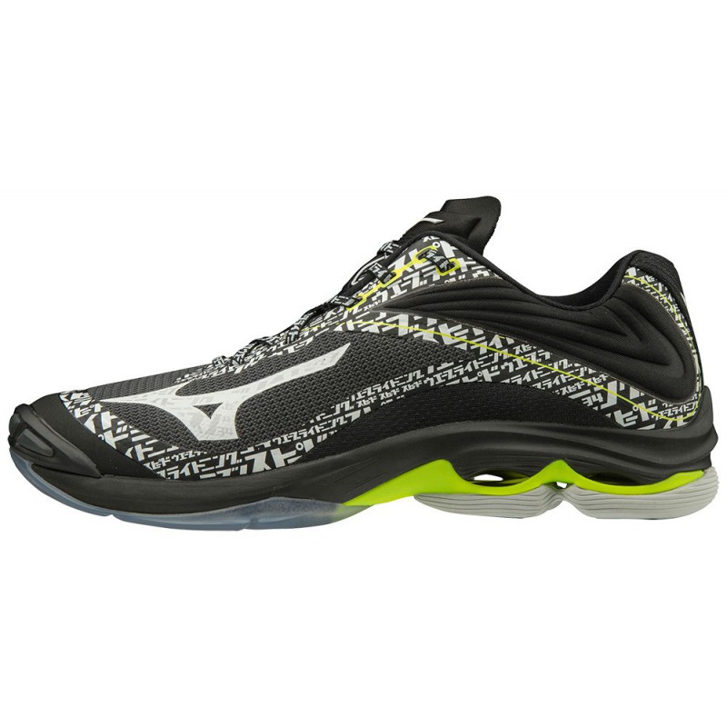 Buty do siatkówki Mizuno Wave Lightning Z6 czarno-żółte 2020 Buty do siatkówki Mizuno Wave Lightning Z6 czarno-żółte 2020