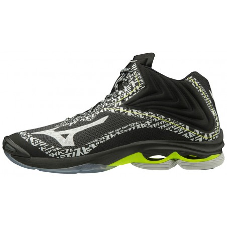 Buty do siatkówki Mizuno Wave Lightning Z6 Mid czarne 2020 Buty do siatkówki Mizuno Wave Lightning Z6 Mid czarne 2020