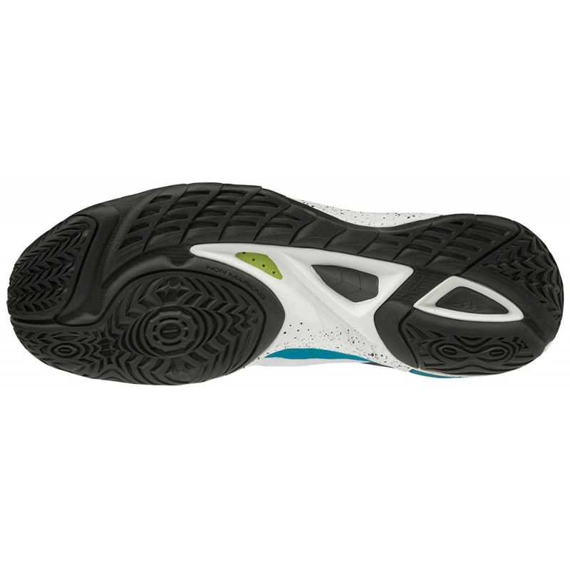 Buty halowe do gry w piłkę ręczną Mizuno Wave Mirage 3 biało-niebieskie 2020