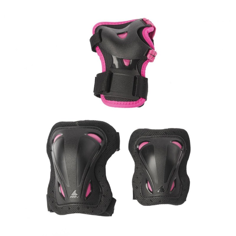Zestaw ochraniaczy Rollerblade Skate Gear Junior 3 Pack różowe 2020 Zestaw ochraniaczy Rollerblade Skate Gear Junior 3 Pack różowe 2020