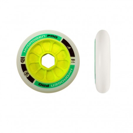 Kółka do rolek Rollerblade Hydrogen Pro 100 mm XX-Firm zielone 2020