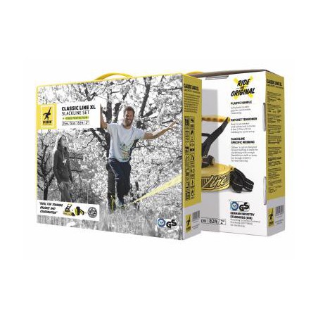 Gibbon ClassicLine XL zestaw- taśma 25m do slackline 