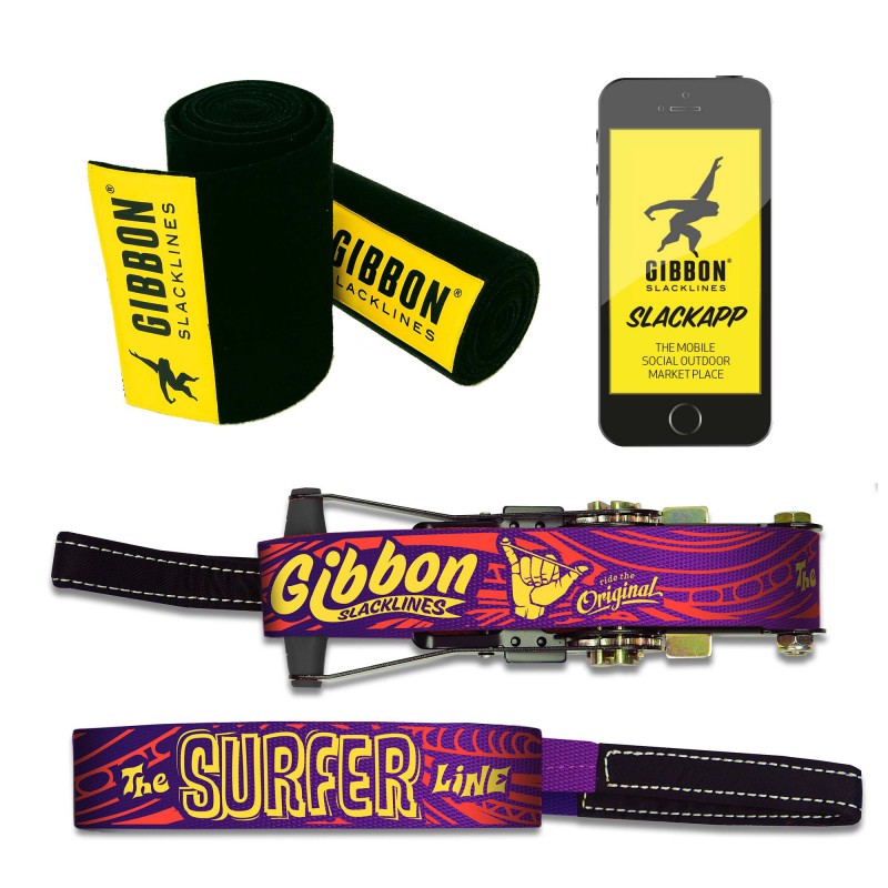 Gibbon Surferline Treewear Set- zestaw 30m do slackline