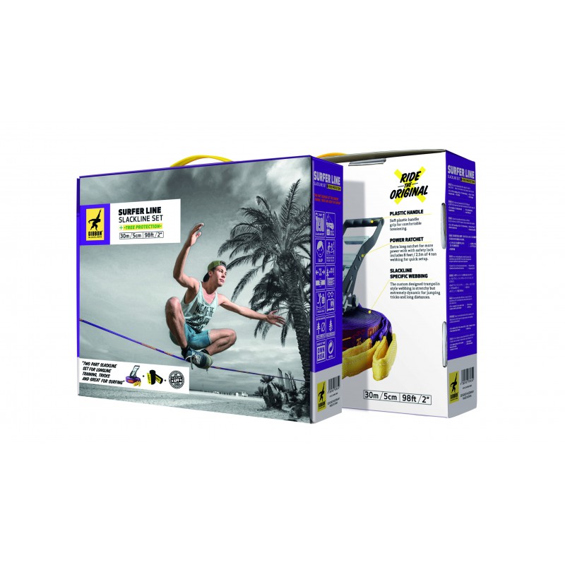 Gibbon Surferline Treewear Set- zestaw 30m do slackline