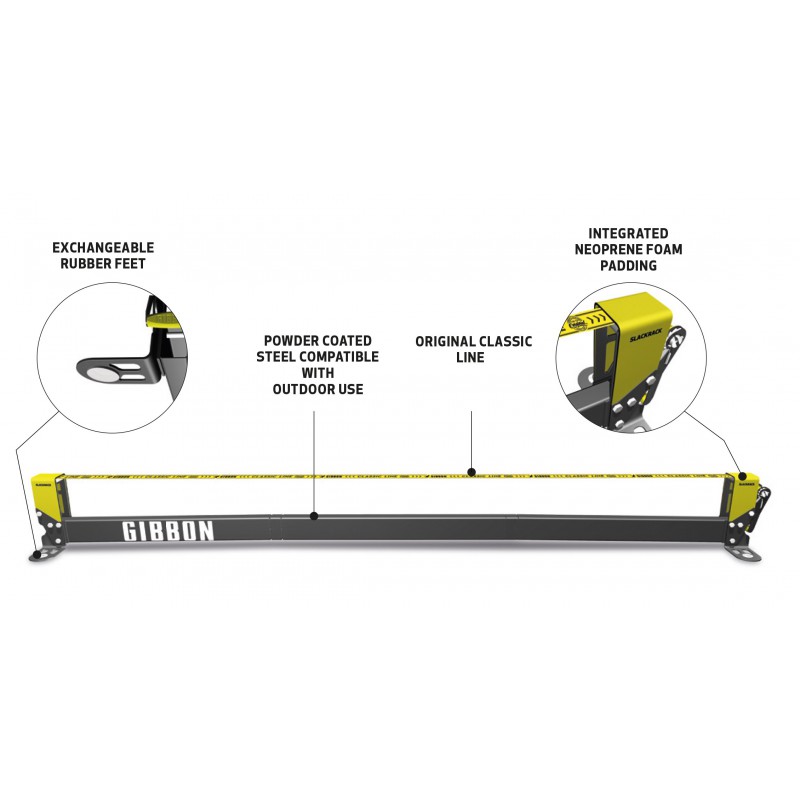 Gibbon Slackrack Classic slackline rama na taśmę 3m