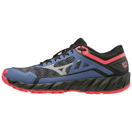 Buty do biegania Mizuno Wave Ibuki 3 czarno - niebieskie damskie 2020